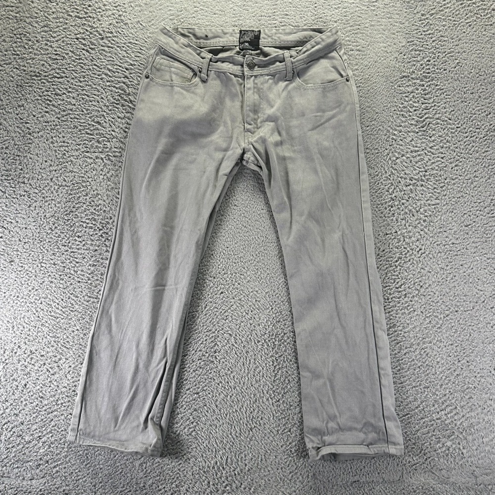 Jordan Craig Jeans Mens 32x28 Gray Cotton Denim Straight Leg Workwear Travel